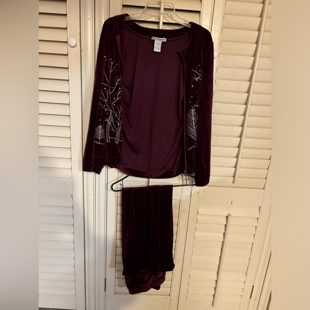 Seventh Avenue Large Velour Sweatsuit